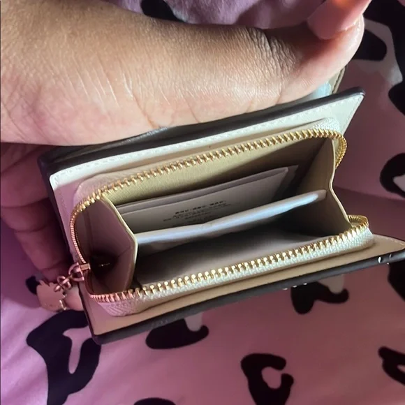 Coach Cream Strawberry Print Women's Wallet - Picture 4 of 5